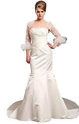 Strapless Lace Basque   Waistline Mermaid Satin Floor Length Sweetheart  Dress
