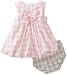 Calvin Klein Baby-girls Newborn Sleeveless Dress With Panty, Pink Plaid, 6-9 Months