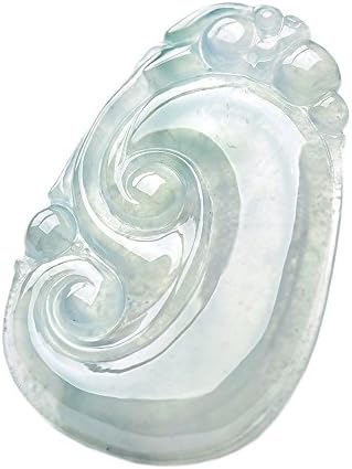 Certificate 100% Natural【Grade A】 Jadeite Jade Necklace Pendant 翡翠 RuYi 如意 (WR8-176)