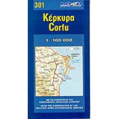 Map of Kerkyra (Maps of Greek Islands)