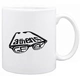 Athens geek Capitals Mug (White, Ceramic, 11oz.)