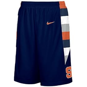 Syracuse Orangemen Blue NCAA Screen Printed Replica Basketball Shorts By Nike Team Sports