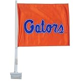 Florida Gators Orange Script Car Flag