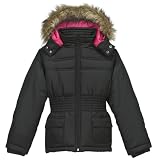 Girls' Cherokee Scrunch Puff Jacket - Black