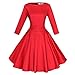 Maggie Tang Audrey Hepburn 3/4 Sleeve 1950s Vintage Rockabilly Full Circle Dress