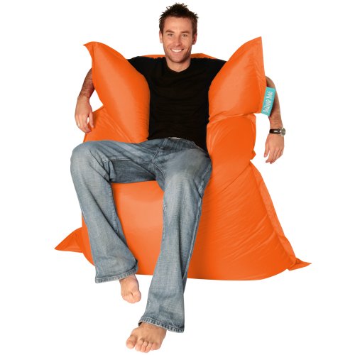 BAZAAR BAG ® - Giant Beanbag ORANGE - Indoor & Outdoor Bean Bag - MASSIVE 180x140cm - GREAT for Garden top Garden Furniture product BAZAAR BAG ® - Giant Beanbag ORANGE - Indoor & Outdoor Bean Bag - MASSIVE 180x140cm - GREAT for Garden picture