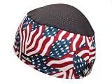 SweatVac Ventilator Cap - American Flag with Black Mesh Top