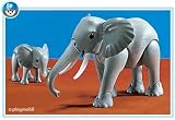 kids and infants educational toys item: Playmobil Large (1) & Small Elephant (1)