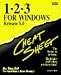 Book 1-2-3 For Windows Cheat Sheet