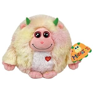TY Monstaz Lola Plush Toy YELLOW/PINK