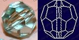 Crystal Antique Green Bead Lead Color Faceted Sphere 10 mm # 1502-10
