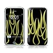 Yellow Neon Flames Design Protective Skin Decal Sticker for Apple iPhone (2G)1st Generation