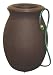 Algreen 81112 Agua Rain Water Collection and Storage System with 50 Gallon Capacity, Dark Brown