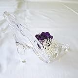 敬老の日プレゼント プリザーブドフラワー バイオレット バラ 花 誕生日プレゼント 女性 プレゼント 花 ギフト バラの花 プリザーブドフラワー シンデレラの靴１個（長さ１２ｃｍ 高さ１０ｃｍ） ギフ