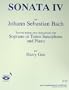 Sonata IV for Soprano or Tenor Saxophone and Piano