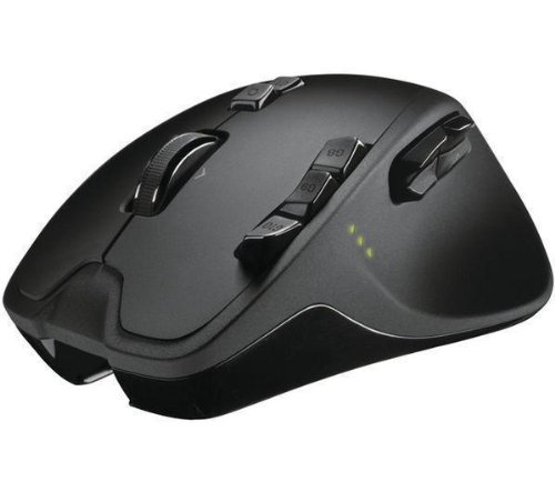 Logitech G700 Wireless Gaming Mouse - Black + Universal Charger For Non-rechargeable Batteries (mice Bundle Pack) Picture