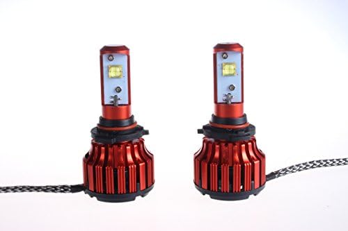 All Seasons LED US Cree 10000LM 60W/Set Red Aluminum Cooling LED Headlight Kit - Color Cool White 6000K (9005/HB3, 6000K)