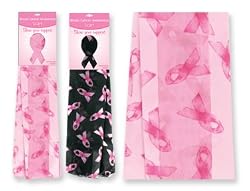 Pink Ribbon Breast Cancer Awareness Scarf