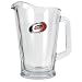 Carolina Hurricanes NHL 60oz Glass Pitcher - Primary Logo by Great American Products
