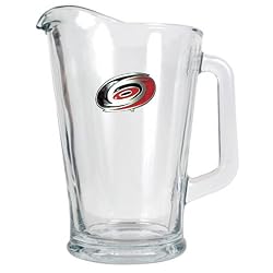 Carolina Hurricanes NHL 60oz Glass Pitcher - Primary Logo by Great American Products