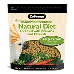 ZuPreem AvianMaintenance Natural Premium Bird Diet for Large Parrots by ZuPreem