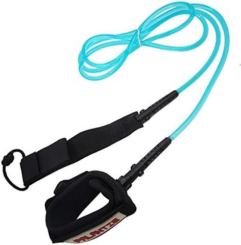 Palantic Surfing Surfboard Blue Leash w/ Neoprene Ankle Cuff & Swivel Joints
