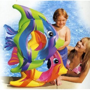 Intex Tropical Fish Inflatable Swim Ring (Yellow, Orange and Pink) by wet set