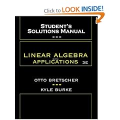 Student's Solutions Manual to Linear Algebra with Applications 3rd Ed