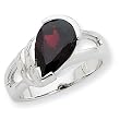 Sterling Silver Garnet Ring