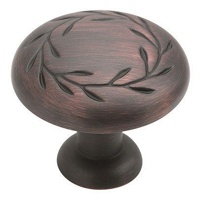 Amerock BP1581-ORB Inspirations Leaf 1-1/4-Inch Diameter Knob, Oil Rubbed Bronze