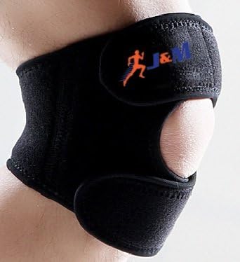 Breathable Neoprene Knee Brace Support Sleeve - Two Straps Band, Open Patella, Tendon Stabilizer, Joint Pain Relief Of Patellar Tendonitis, JoyAndMoving®, Sports Medicine