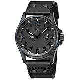 Luminox 1870-Series Quartz Black Calfskin Band Black Dial Men's Watch - 1879.BO