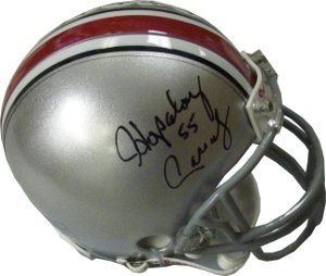 Hopalong Cassady Autographed/Hand Signed Ohio State Buckeyes Replica Mini Helmet ''55''