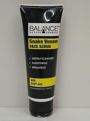 6 X BALANCE SNAKE VENOM FACE SCRUB 6 X 75ml WITH SYN-AKE PARABENS FREE