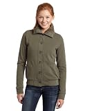 Roxy Juniors Black Foot Button front fleece jacket