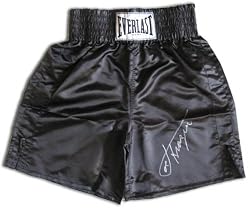 Joe Frazier Signed Black Everlast Trunks - Boxing - Authentic Celebrity Autographed