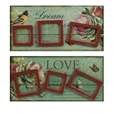 Patricia Wall Decor with Photo Frames - Set of 2