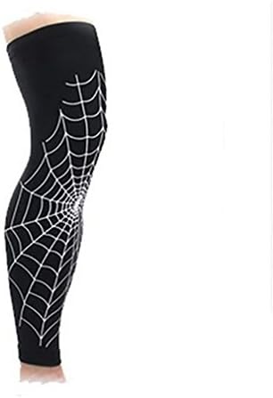 Ake Spiderman Spider Web Basketball Knee Shooting Pad Anti-skid Long Sleeve Pads Football Baseball Stretch Knee Pad