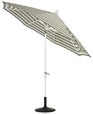 11' Auto-tilt Umbrella White Sinclair Stripe