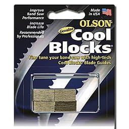COOL BLOCKS BAND SAW BLADE GUIDE FOR DELTA 10, 12 AND 16 3 WHEEL BAND SAWS by Olson