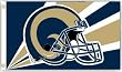 St. Louis Rams 3'x5' Helmet Design Flag - Football Sports Merchandise