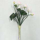 造花　ハス　ミニ　薄ピンク　お盆向け用品　フラワー （１0本）