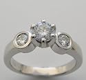 UNUSUAL DIAMOND ENGAGEMENT RING