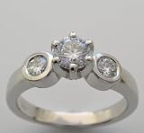 UNUSUAL DIAMOND ENGAGEMENT RING