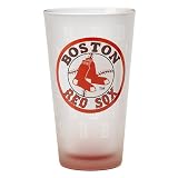Boston Red Sox Frosted Pub Glasses Set of 2