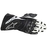 ALPINESTARS SP-2 LEATHER & CARBON FIBER MOTORCYCLE GLOVES-BLACK-MEDIUM-NEW