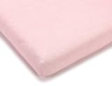 Julius Z&ouml;llner 8310049760 - Spannbetttuch Frottee f&uuml;r die Wiege, Gr&ouml;&szlig;e: 90 x 40 cm, Farbe: rosa