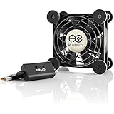 AC Infinity MULTIFAN S1, Quiet 80mm USB Fan for Receiver DVR Playstation Xbox Computer Cabinet Cooling