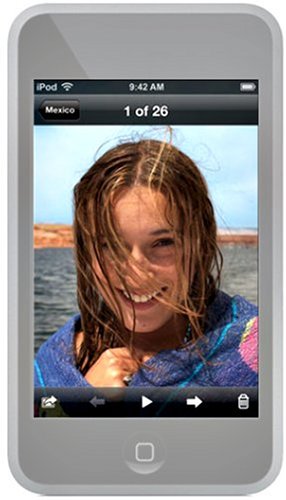 Rix iPod touch�p�V���R���P�[�X �t���ی�V�[�g�t �z���C�g RX-IPS1GTOW