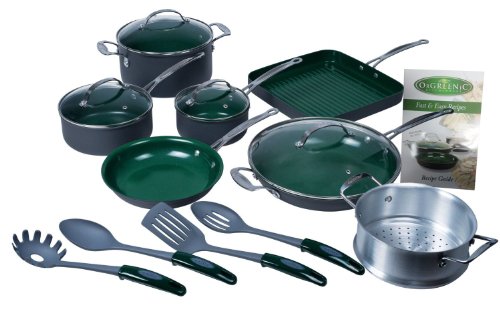 Orgreenic 80-16PCG 16-Piece Non-Stick Cookware Set